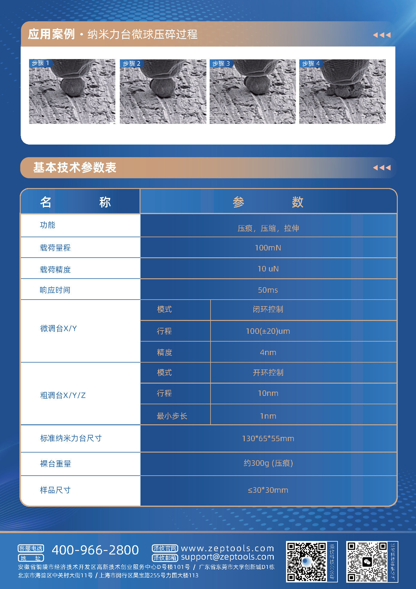 技术参数表
